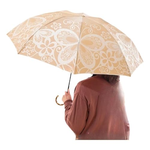 [槙田商店]晴雨兼用折りたたみ傘 kirie 蝶々 ハニーマスタード|老舗の職人が作る日本製のおしゃれな高級傘