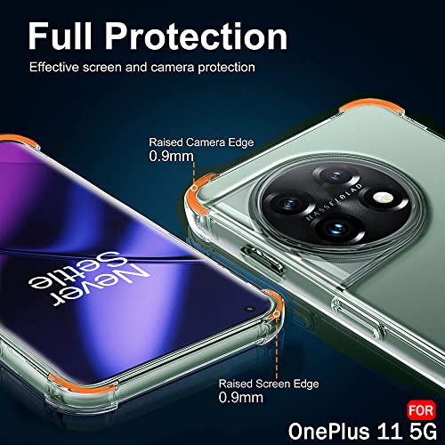 Image of TheGiftKart Crystal Clear Back Cover Case for OnePlus 11 5G | Raised Bumps for Camera & Screen Protection | Ultra Clear Soft Silicone Back Cover Case for OnePlus 11 5G (TPU, Transparent)