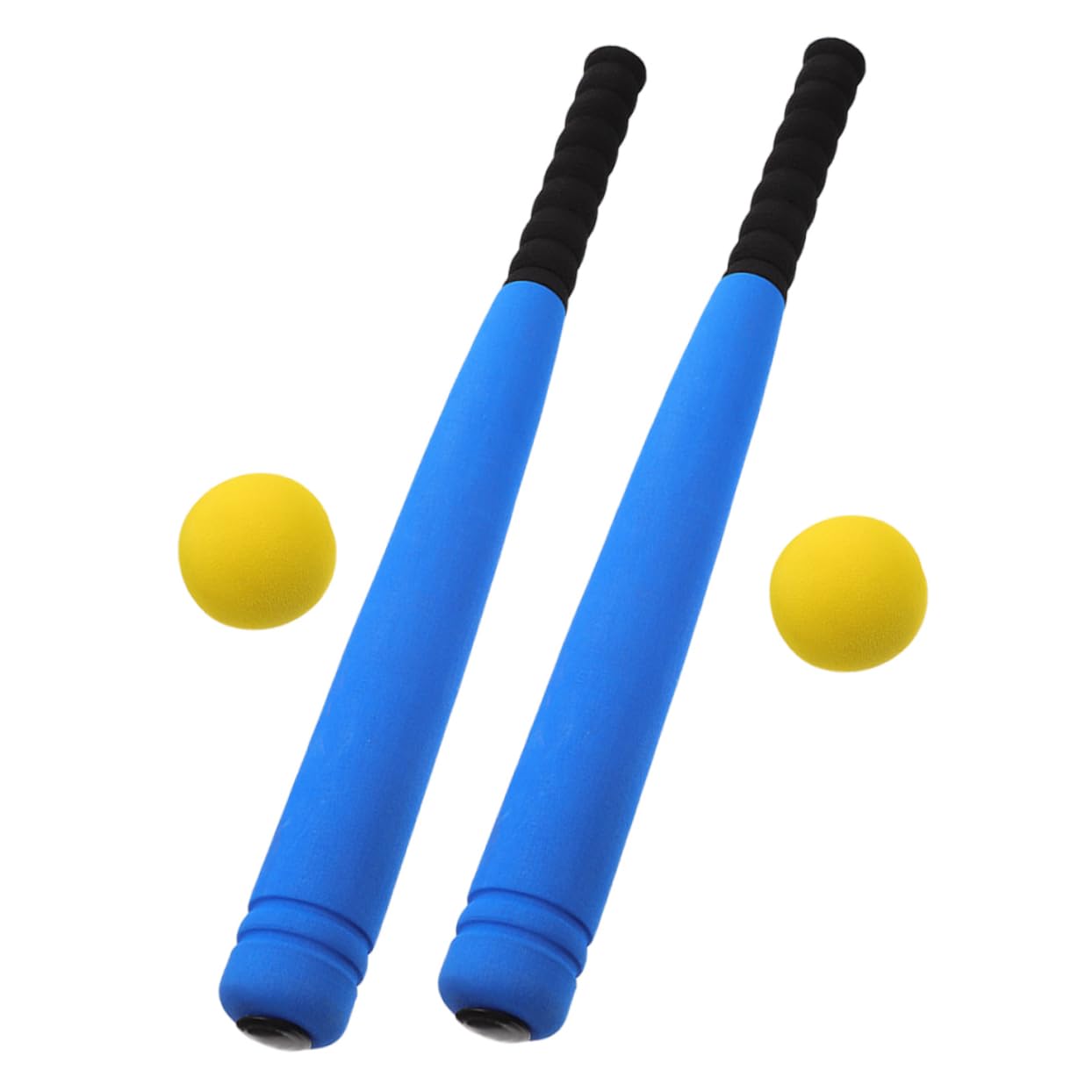 Kinder Baseballschläger Set Mit 2 Schaumstoffschlägern Und 2 Bällen Tragbarer Baseball-Trainingsschläger Für Sport Und Freizeit Robuster Handgehaltener Schläger Für Kinder Und Familien