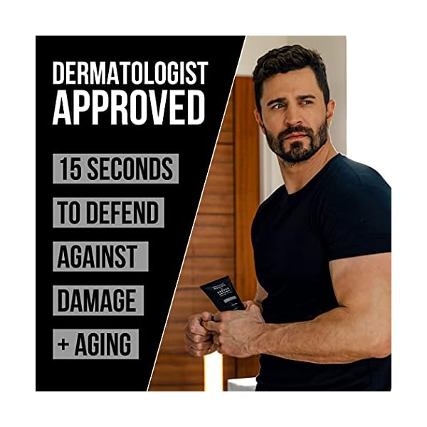 RUGGED-DAPPER-Age-Damage-Defense-Facial-Moisturizer-Dual-Purpose-Face-Lotion-Aftershave-for-Men-4-Oz RUGGED & DAPPER Age Defense Mens Face Moisturizer | 4oz | Hydrating Mens Face Lotion | Unscented + Anti- Aging Formula for Clear Skin | Natural Ingredients | Made in USA