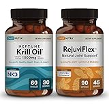 DailyNutra Healthy Supplement Bundle Includes Neptune Neptune Krill Oil and RejuviFlex Natural Suppo