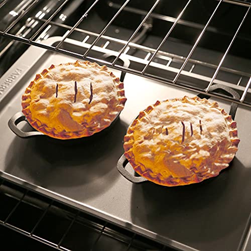 Home District Cast Iron Ramekin Set Oven Safe Mini Skillets Bakeware Bowls Casserole Pots, 6.5" X 1 1/2", 12 Oz - 4 Pc Set #TOP5