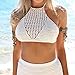 Voglee Lady Padded Bra Tops Bustier Cutout Vest Crop Top Bralette Tank Blouse