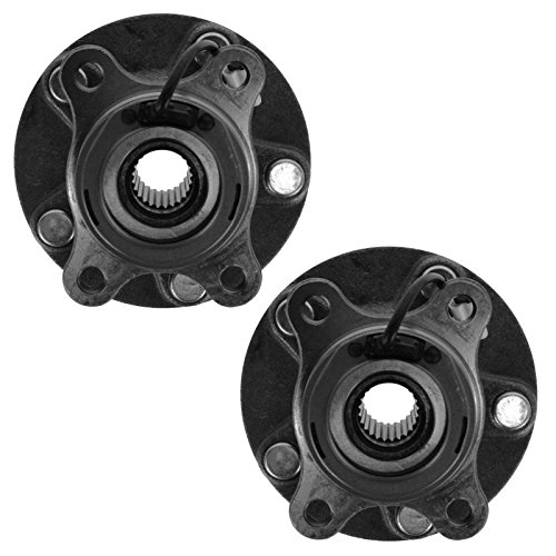 Image of TRQ Rear Left and Right Wheel Bearing and Hub Assembly Set 2 Piece Compatible with 2007 Suzuki SX4 2008-2010 SX4 All Wheel Drive 2011-2013 SX4 Crossover
