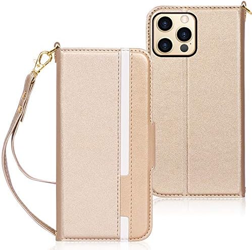 Fyy iPhone 12 Pro Max Case, [Support Magsafe Charger] Luxury Leather Wallet Phone Case Flip Shockproof Protective Case Cover with [Card Holder] for Apple iPhone 12 Pro Max 6.7" 2020 Black