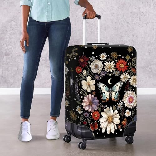 Luggage Covers Suitcase Covers for Luggage Elastic Washable Travel Luggage Cover Elegant Butterfly Design4