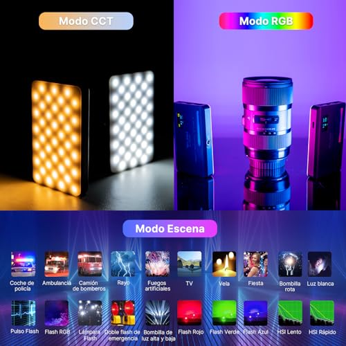 Image of Ulanzi VL120 RGB Video Light On-Camera, 3100mAh, 2500-9000K Pocket Lights