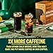 Wandering Bear Straight Black Organic Cold Brew Coffee On Tap, Iced Coffee Drink - Extra Strong, Smooth, No Sugar Added, Shelf-Stable, Ready to Drink, 100% Organic - 16 Servings of 6fl.oz - 96fl.oz
