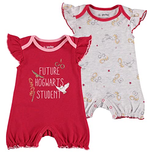 Image of Harry Potter Newborn Infant Baby Girls' Romper Bodysuit 2 Pack