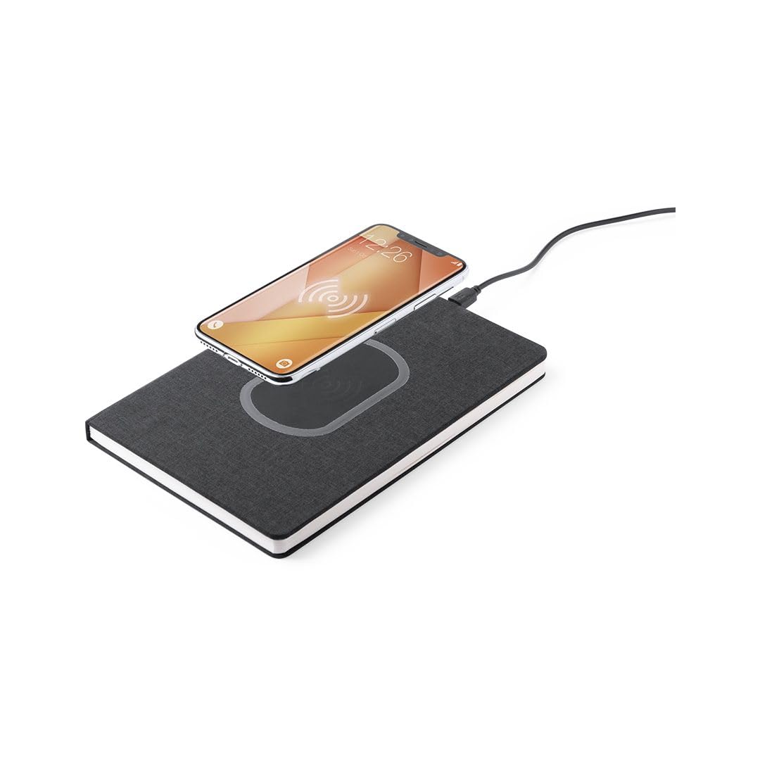 Block Notes Taccuino con Caricatore Wireless per Smartphone