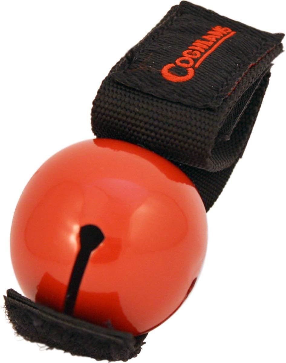 Coghlan's Magnetic Bear Bell with Silencer - Hiking Safety Gear for Wildlife Alert - Red