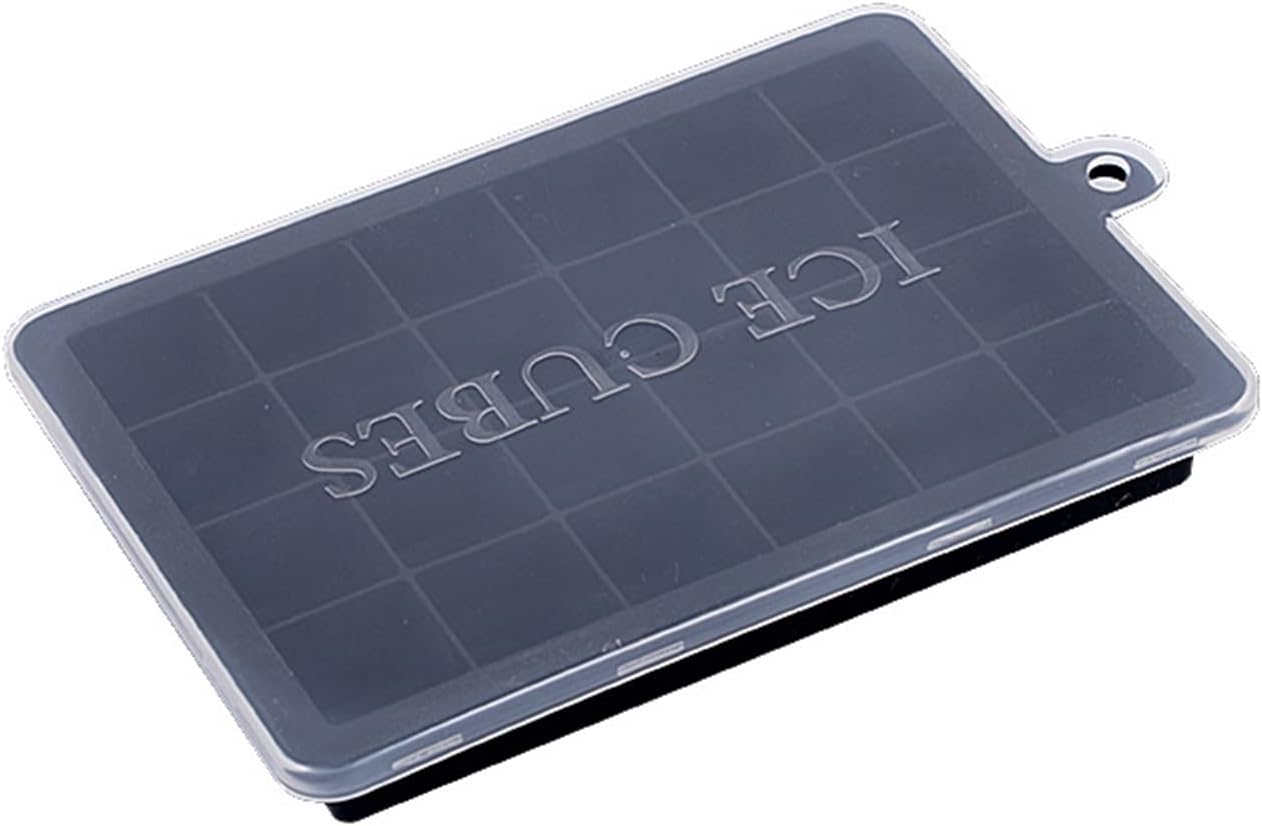 Ice Cube Tray Ice Cube Tray Mesh Silicone Fruit Ice Maker DIY Small Ice Cube Square Kitchen Accessories for Making Whiskey Cocktail Ice Coffee Ice Cube (Color : 24 grids) (24 grids)