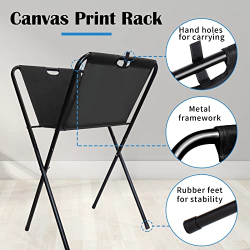 Image of Falling in Art Small Canvas Print Rack - Portable Folding Art Display Rack for Posters, Artwork, Prints, Canvas Storage