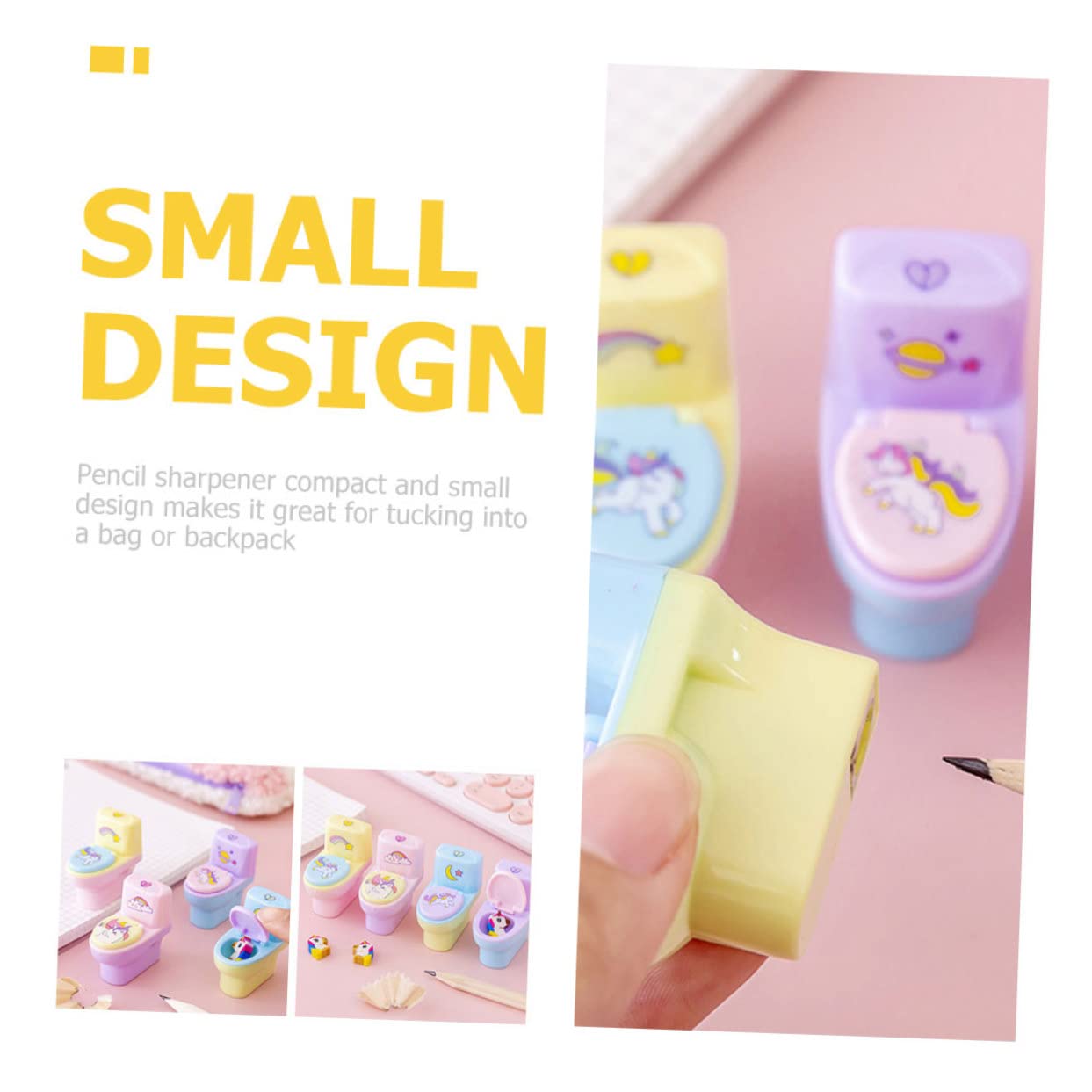 SHINEOFI 48pezzi Temperamatite Adorabili Per Design Scuola e Casa Accessorio Per