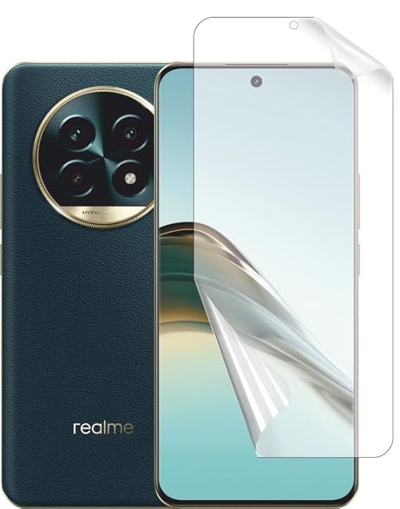 Image of Blacksheep High Sensitivity Hydrogel Screen Protector Compatible with Realme 13 Pro Plus 5G / Realme 13 Pro 5G Matte Transparent Soft TPU Protective Film [Fingerprint Unlock Compatible] [Clear HD]