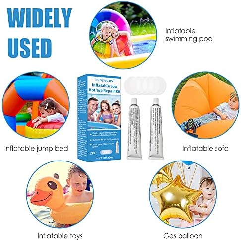 Vinyl Repair Kit for Paddling Pool, Vinyl Repair Kit for Hot Tubs, Swimming Pool Repair Kit, PVC Repair Kit, Vinyl Repair Kit, Swimming Pool Hot Tub Repair Kits, Inflatable Spa Hot Tub Repair Kit