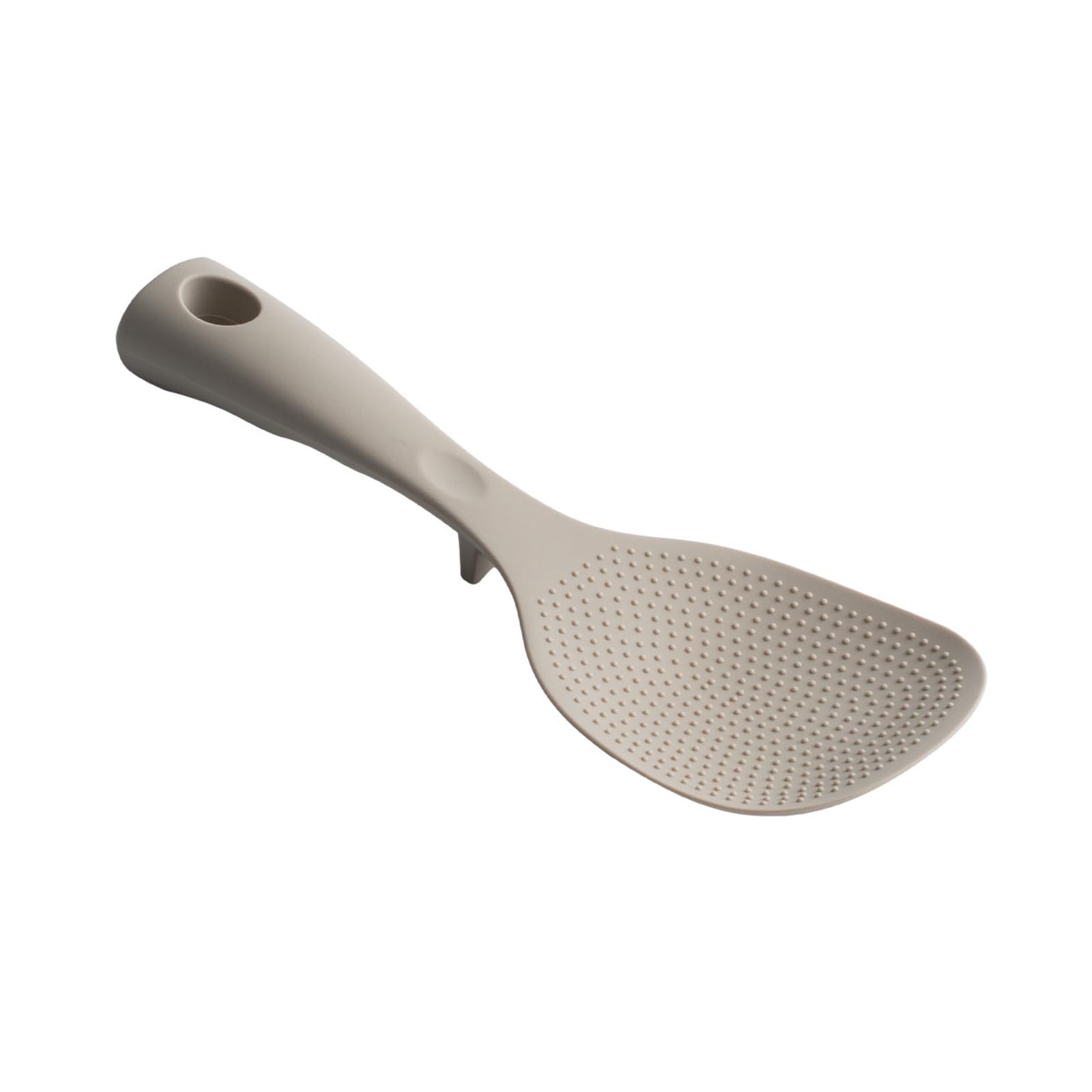 Xjdzineq Ergonomic Standing Rice Paddle Nonstick Silicone Spoon Handle Dishwasher Safe Spoon