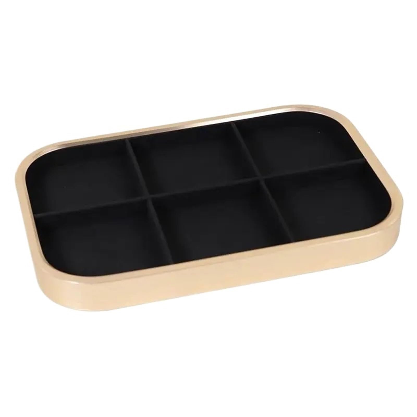 MKYYIOED Jewelry Trays Metal Jewelry Display Tray Necklace Ring Velvet Jewellery Storage
