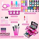 Kit de maquillage pour enfants Jouets pour filles - Kit de maquillage pour les enfants, Petits enfants Maquillage Set Safe & Maquillage non toxique pour les tout-petits Enfants Princesse, Cadeaux d'anniversaire de Noël Jouet 4 5 6 7 8 La petite fille de l'année.