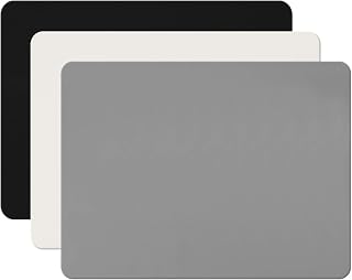 Gartful 3-Pack Silicone Craft Mats for Resin Jewelry Casting, Nonstick Heat-Resistant Table Protectors, Multipurpose DIY Sheets (15.7x11.8in, Black/Gray/Beige)