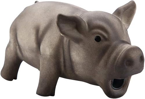 JOROBURO Juguete masticable para perros, duradero y lindo cerdo gruñido chirriante de látex masticable para mascotas, juguete de goma suave para