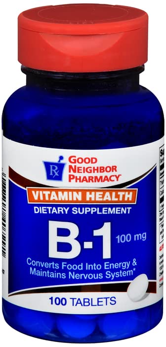 Good Neighbor Pharmacy Vitamin B-1 100mg Tablets, 100 Count