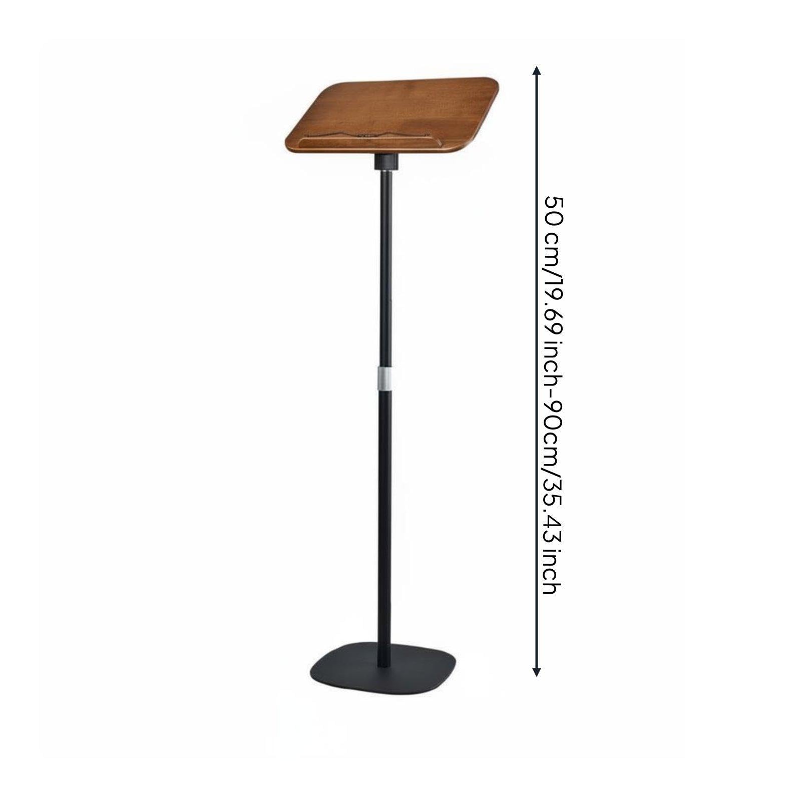 predolo Atril de Lectura Ajustable con Pomo para Pasar Páginas de Madera y Acero al Carbono para Músicos Lectores y Oficinistas Adecuado para Uso en Casa y
