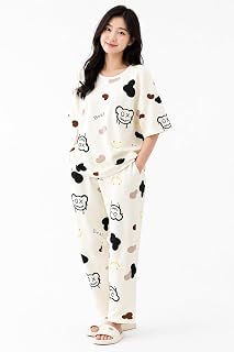 Kidizo Women Printed T-Shirt and Track Pant Set | Cotton Co-Ord Night Suit for Women | Lounge Wear, Sleepwear, Gym Wear | ... Price In India