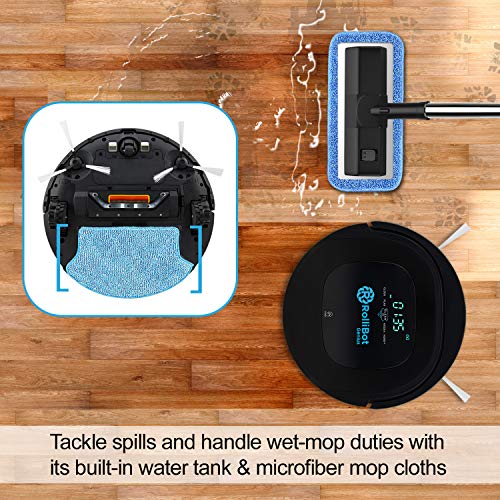 Image of ROLLIBOT GENIUS BL800 - Robotic Vacuum Cleaner. Vacuum's, Sweeps, and Wet Mops Hard Surfaces and Carpet.