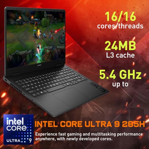 Image of HP OMEN 16 inch Gaming Laptop with Intel Ultra 9 285H & RTX 5070, 64GB + 2TB