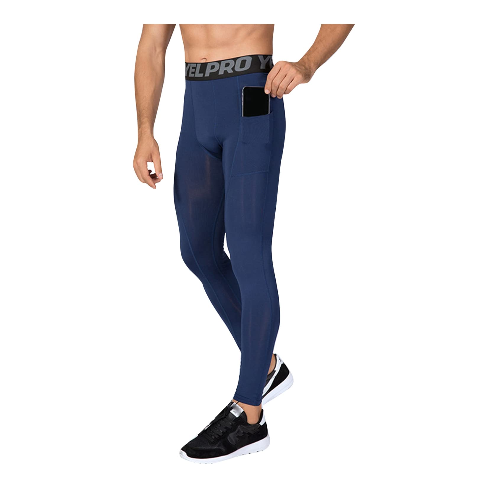 Pantalones de compresión masculinos UNeedVog para running 7
