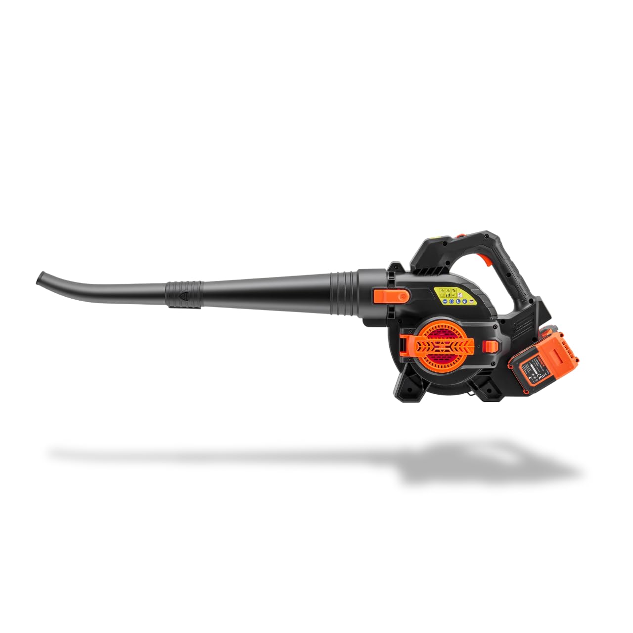 FUXTEC 40 Volt 2in1 Akku-Laubbläser/-Sauger Set FX-E2LBS-SET, leistungsstarker Laubhäcksler inkl.Akku und Ladegerät, Saugleistung 685.1m³/h, ergonomischer Handgriff, Geschwindigkeitsregulierung