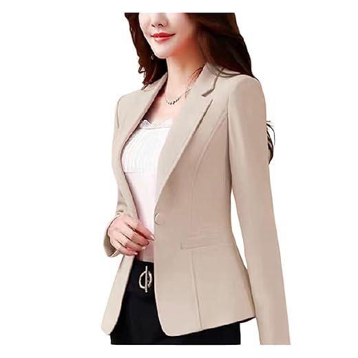 Blazer Feminino, Terno Casual Cortado De Negócios Leves E Magros De Fit Blazers Para A Primavera