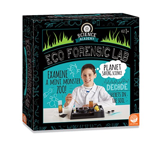 MindWare Science Academy Eco Forensics lab - Kids & Teens Complete 9+ Save-The-Earth Green Science Projects with Our 18pc Set - Wild & Weird Experiments for Boys & Girls - Great Educational Gift