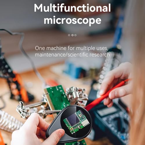 Microscope de poche avec éclairage 8 LED pour inspecter les circuits électroniques