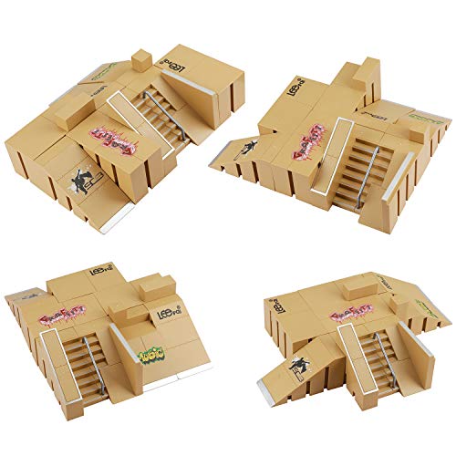 image for Loving Skate Park Kit, Skate Park Kit Ramp Parts for Finger Skateboard