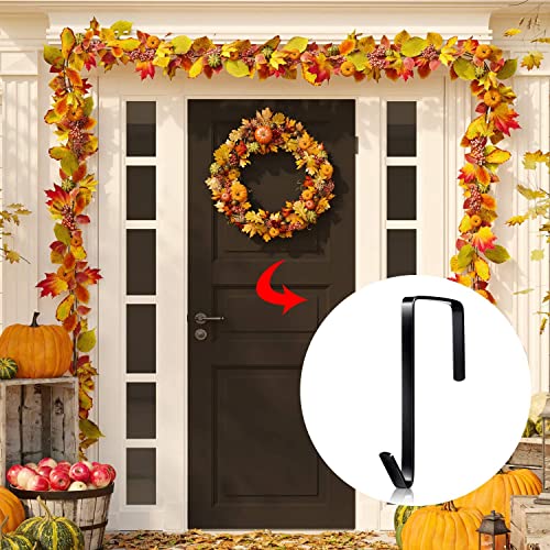 Cross Floral Wire Wreath Bundle With 2 Frames And 1 Over The Door Hook Hanger - Arts, Crafts, Home Decoration, Diy, Christmas, Holiday, Macramé #TOP4