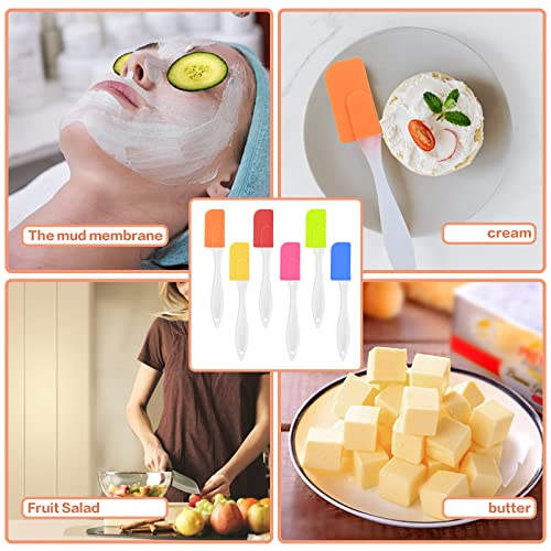 Gothabach 18 Pack 7'' Heat Resistant Silicone Spatula, Colorful Silicone Spatulas For Baking And Cooking(3 Colors) #TOP6