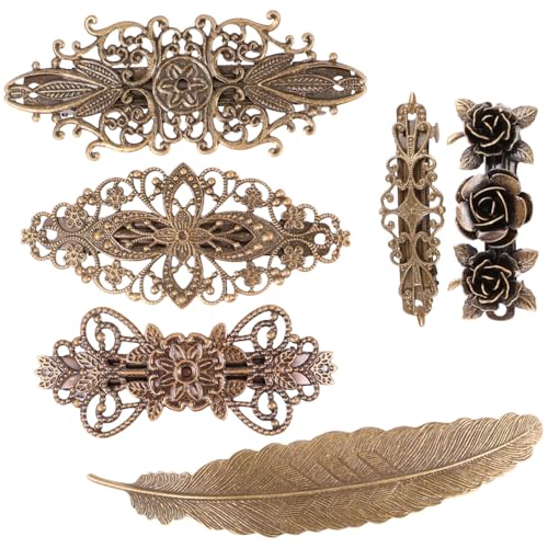 Horquillas vintage de cobre que no se caen ni dañan el pelo en fiestas