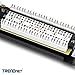 TRENDnet 12-Port Cat6 Unshielded Patch Panel, TC-P12C6, 10 Inch Wide, 12 x Gigabit RJ-45 Ethernet Ports, Metal Housing, 250MHz Connection, Color-Coded Labeling for T568A & T568B Wiring, Port Labels