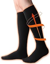 [Naigai Comfort] Moisture-absorbing heat-generating material, fleece-lined, warm compression socks, high socks, ladies, men's, socks, male, female, unisex, compression, made in Japan, compression