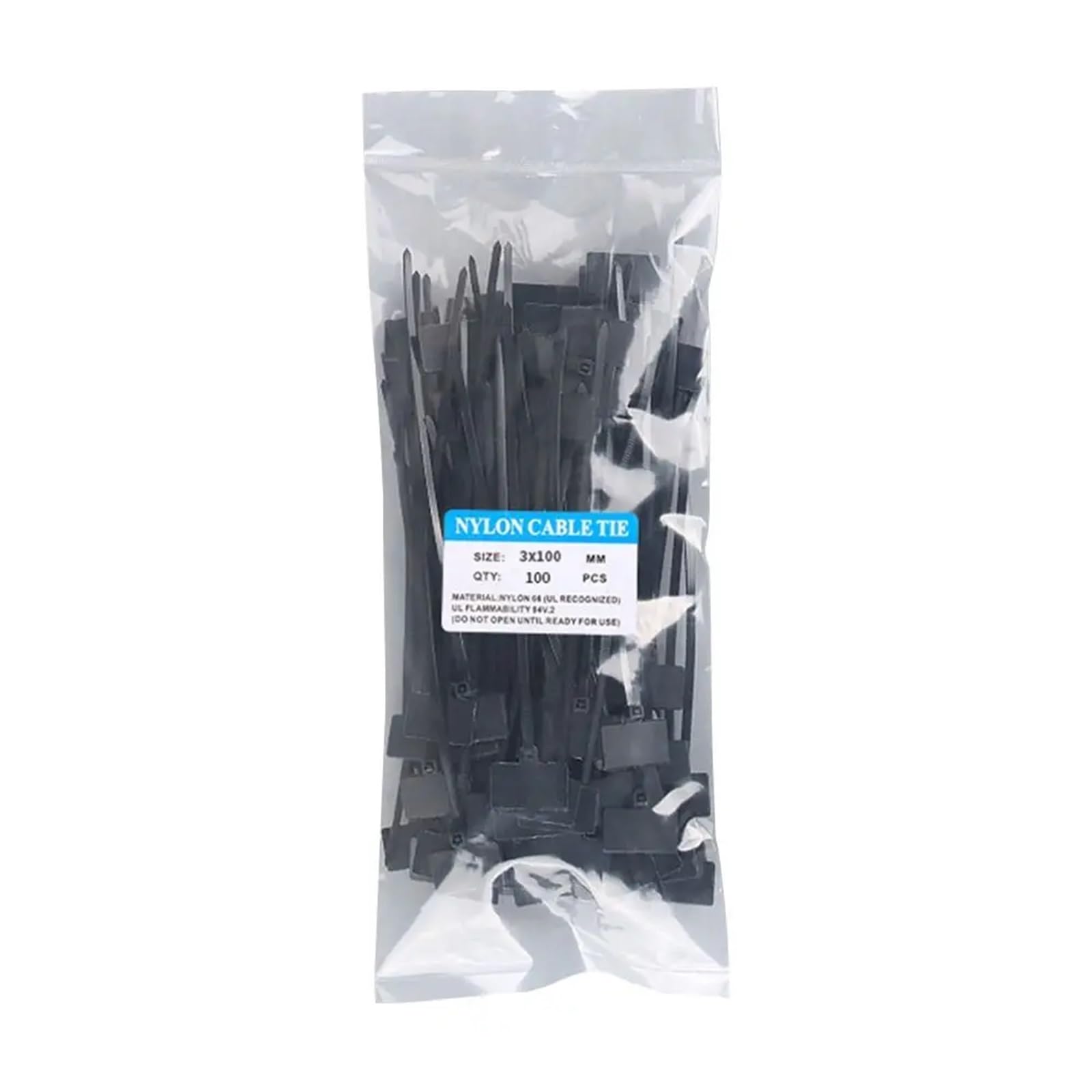 Enmrfvkz Black Nylon Cable Marking Tags