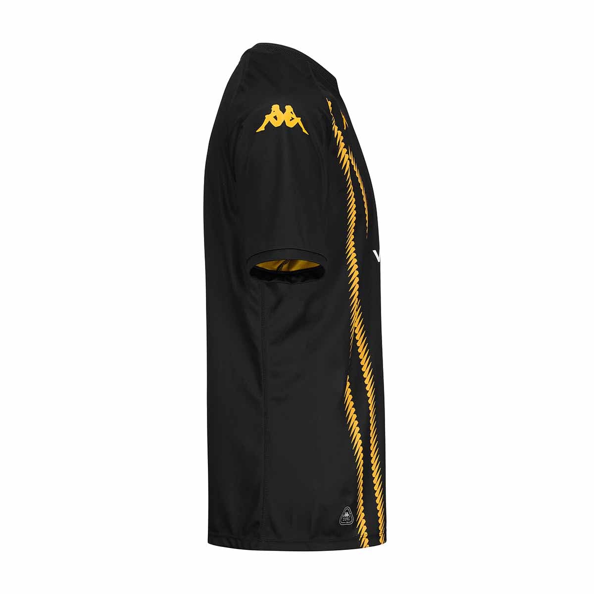 Kappa Kombat Away AM ACT Jersey Kaizer | Man | Size L | Black/Yellow/Sponsor