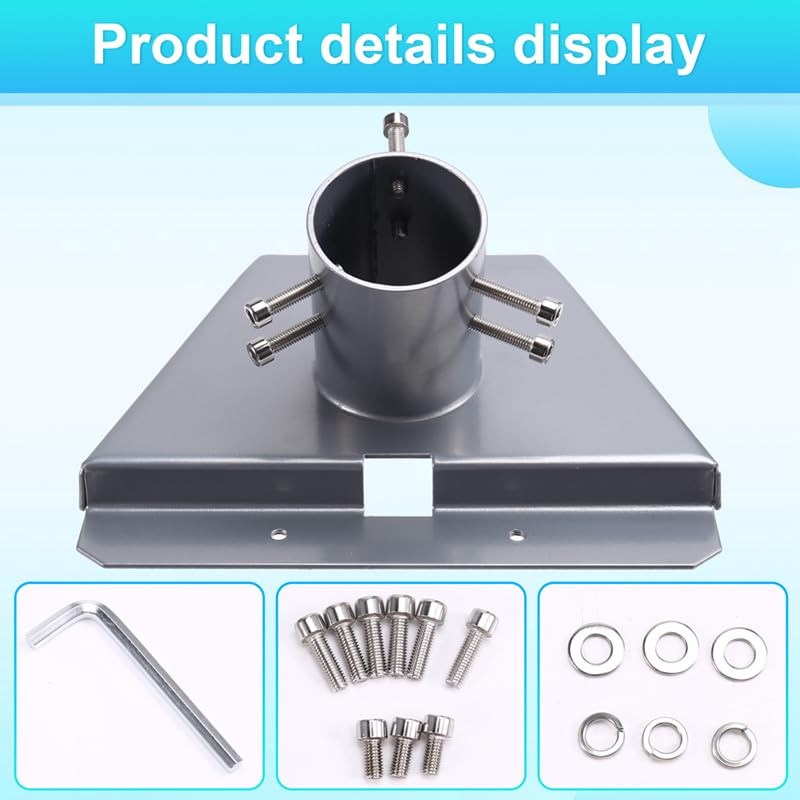 Piastra di Montaggio sul Tetto Base per Base per Antenna Satellitare Base per Antenna Montata A Parete Base per Adattatore Tubo Satellitare Base di Supporto