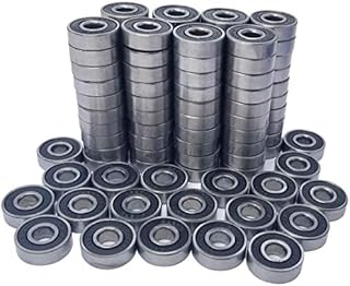 100 Pack 608-2RS Skateboard Bearing, Rolling Bearings, 8x22x7mm 608rs Bearing