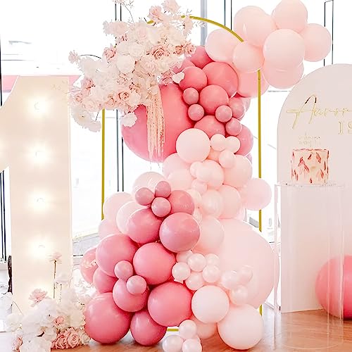 Image of 6.6FT Arch Backdrop Stand Gold Metal Wedding Arch Backdrop Stand | Metal Backdrop Arch Stand Balloon Arch for Wedding Ceremony Birthday Party Bridal Baby Shower Photo Booth Backgound Decor