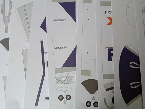 Miniatura 4 de DAGIJIRD Modelo de avión de papel 3D 1100 MD-11 Modelo de avión de aire Simulación Modelo de decoración de aviación (kit de desmontaje)