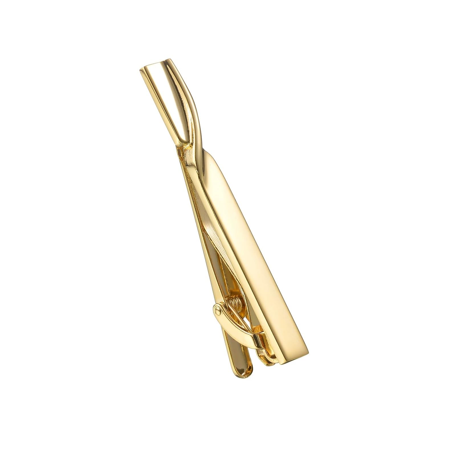 Clip de Corbata de Metal for Hombre, Broche de Corbata de Boda, Barra de Corbatas de Caballero, Pin de Corbata de Cobre, Accesorios de joyería, 2 uds.(Gold)