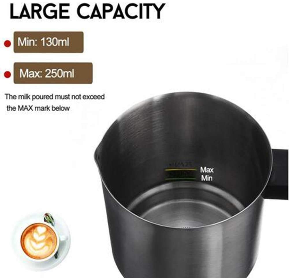 Latte froterra, Latte Elettrico Froter e piroscafo for la Fabbricazione del Latte, Cappuccino, Cioccolata Calda, Latte Caldo a Freddo Automatico Froter & scaldamero (23,7 oz), caffè frotolato