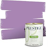 Vista 24 de PRESTIGE Pinturas de pintura interior e imprimación en uno, 1 galón, plano, combinación comparable de Sherwin Williams* Kimono Violet*